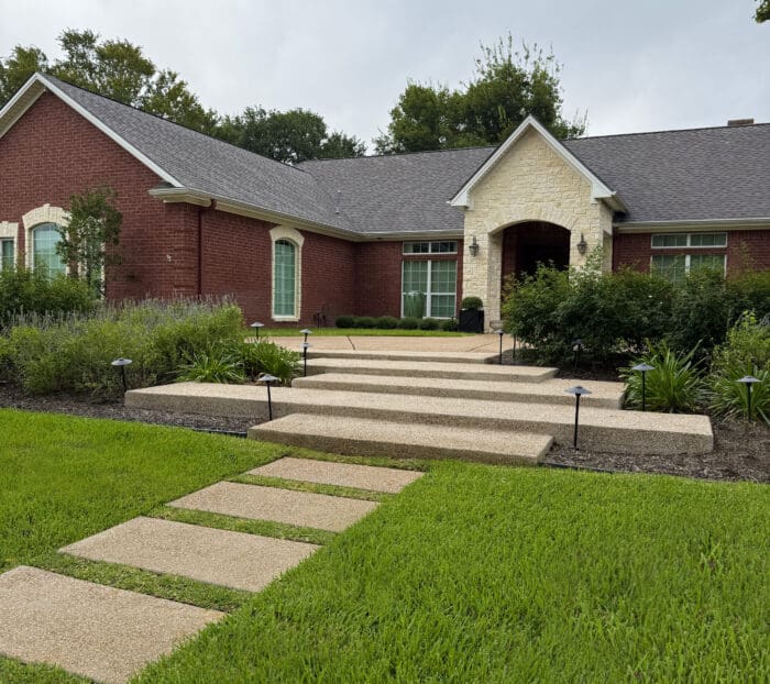 Concrete Steps and Stairs with a Modern Design in Bryan, Texas