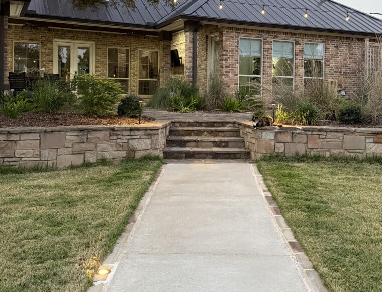Beautiful Concrete Sidewalk in College Station, Texas and Bryan, Texas