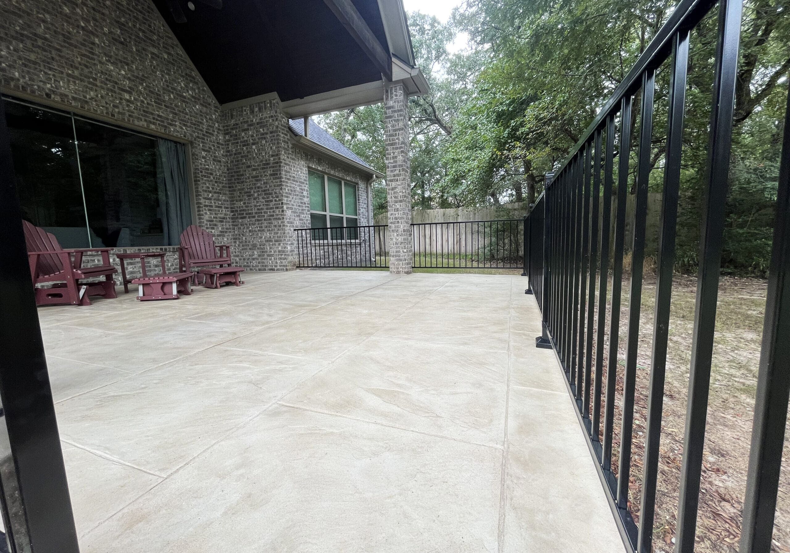 College-Station-TX-Concrete-Patio-Stamp-Stain Stamp and Stain Concrete Patio